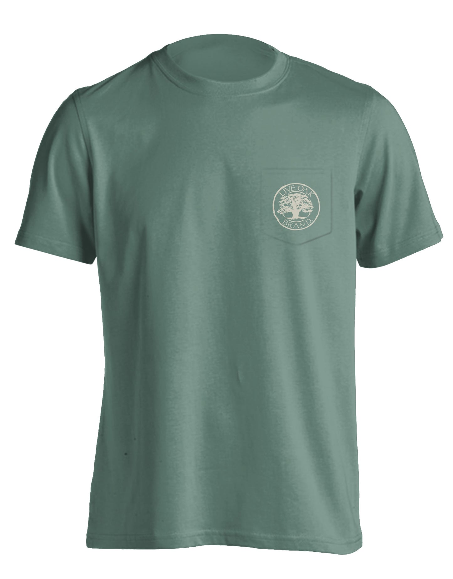 Live Oak Comfort Color State Mallard North Carolina Short Sleeve Pocket Tee Shirt