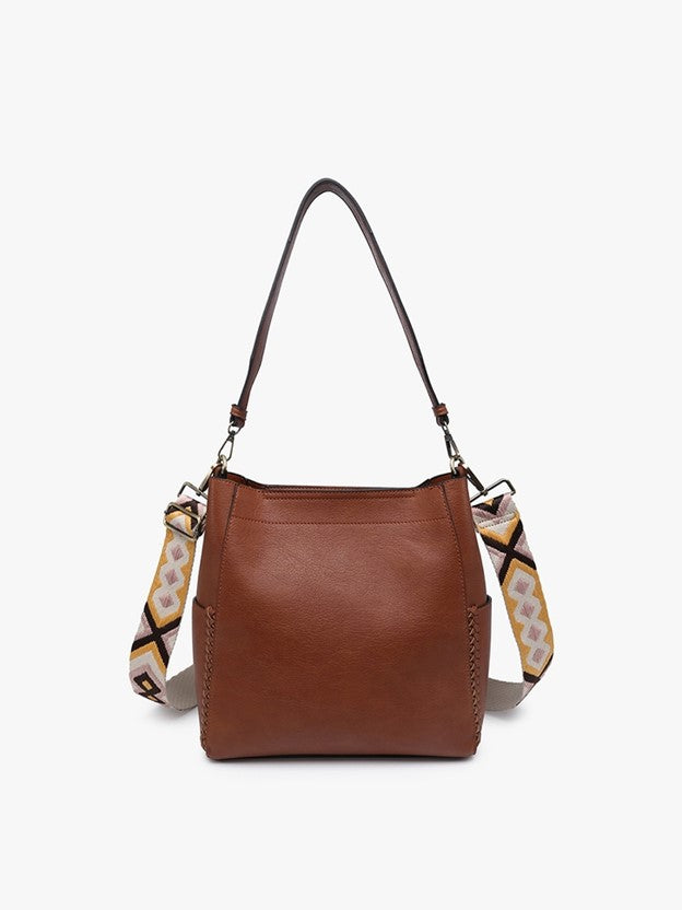 Jen & Co. Penny Bucket Bag with Guitar Strap