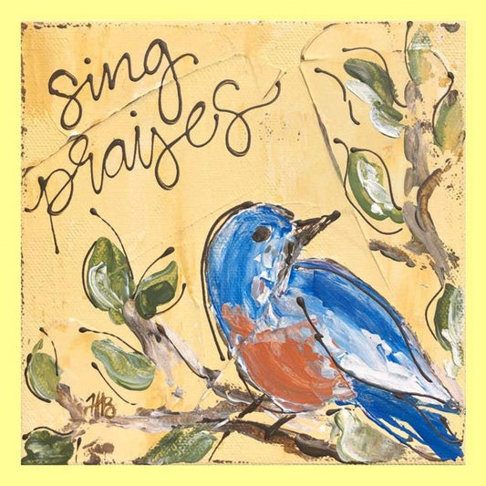 Haley Bird Sing Praises Square Pillow Swap