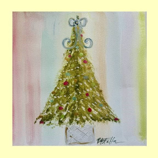 Bridgett Rainbow Christmas Tree Pillow Swap