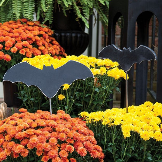 Wooden Bat Planter Stake