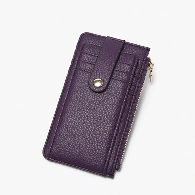Mae Multi-Card RFID Protected Wallet w/ Strap Snap Closure