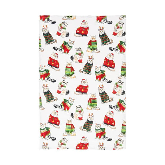 Christmas Cats Kitchen Towel