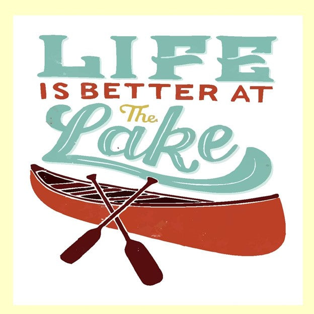 Life Is Better At the Lake Square Pillow Swap