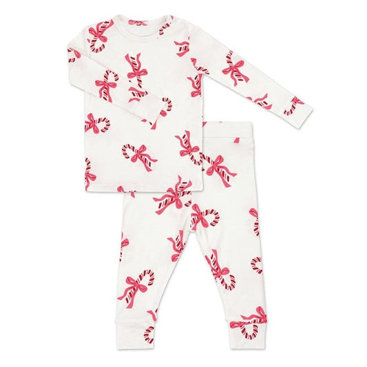 Childrens Christmas 2 Pc Pj Set - Candy Canes