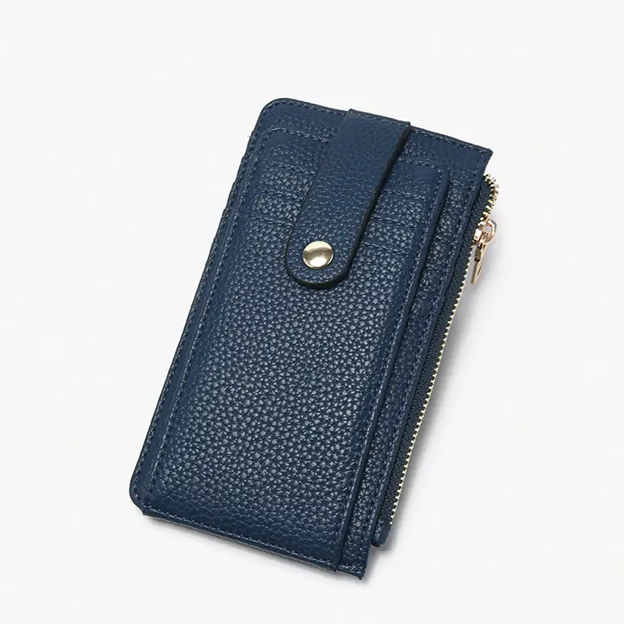 Mae Multi-Card RFID Protected Wallet w/ Strap Snap Closure