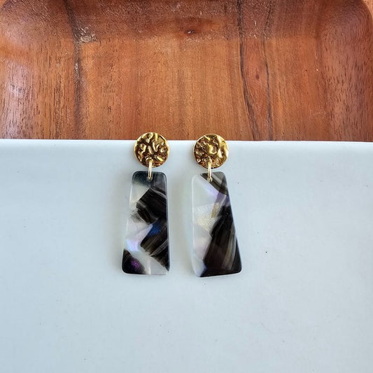 Mia Mini Earrings Midnight Opal