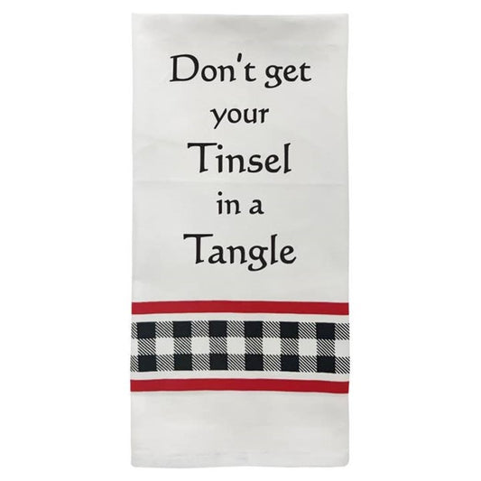 Wild Hare Bistro Towel Don't Get Your Tinsel in A Tangle