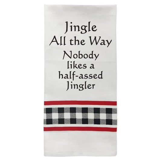 Wild Hare Bistro Towel Jingle All the Way… Christmas Towel