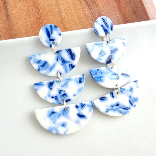 Spiffy & Splendid Kennedy Earrings - Greek Goddess Blue Jewelry