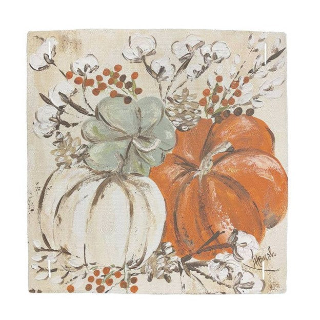 Pumpkins and Cotton Square Pillow Swap