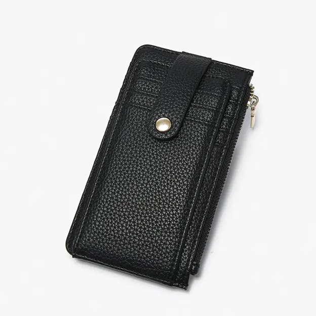 Mae Multi-Card RFID Protected Wallet w/ Strap Snap Closure