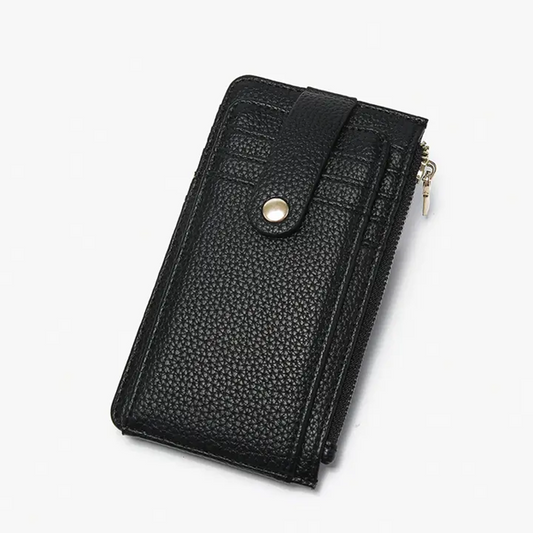 Mae Multi-Card RFID Protected Wallet w/ Strap Snap Closure