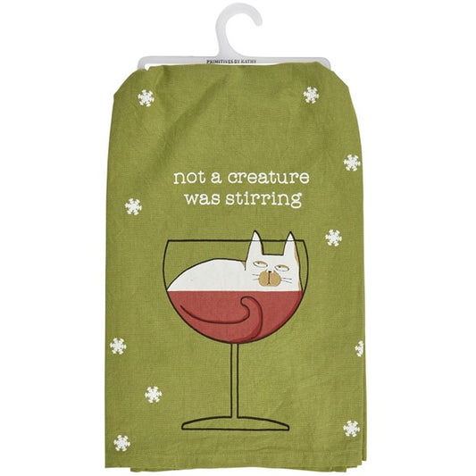 Not A Creature Kitchen Towel