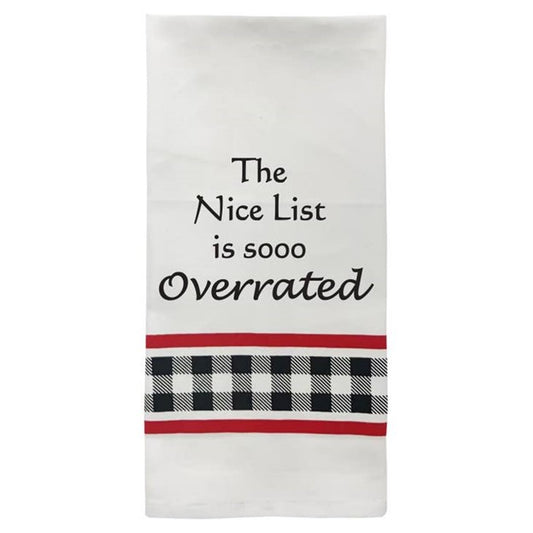 Wild Hare Bistro Towel the Nice List Is Overrated