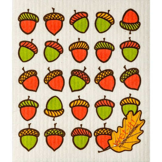 Rows Of Acorns Wet-It Kitchen Cloth