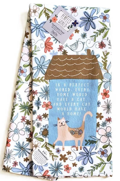 Dual Purpose In A Perfect World...Cat Kitchen Towel