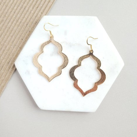 Talia Earring- Gold and Brass
