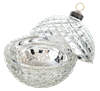Faceted Glass Ornament Trinket Box with Place Card Holder