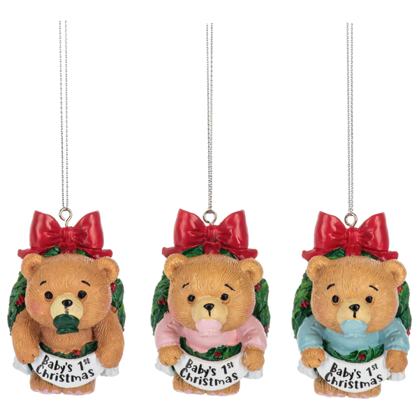 Baby's First Christmas Bear Ornament