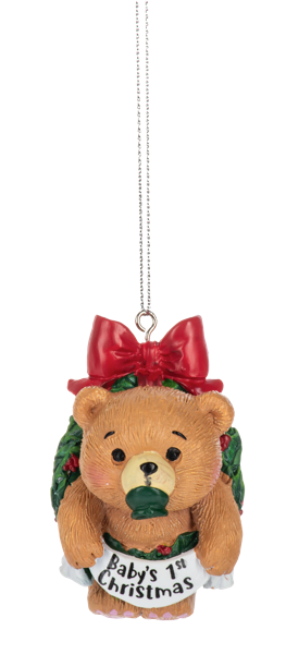 Baby's First Christmas Bear Ornament