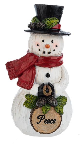 Wood Cut Snowman