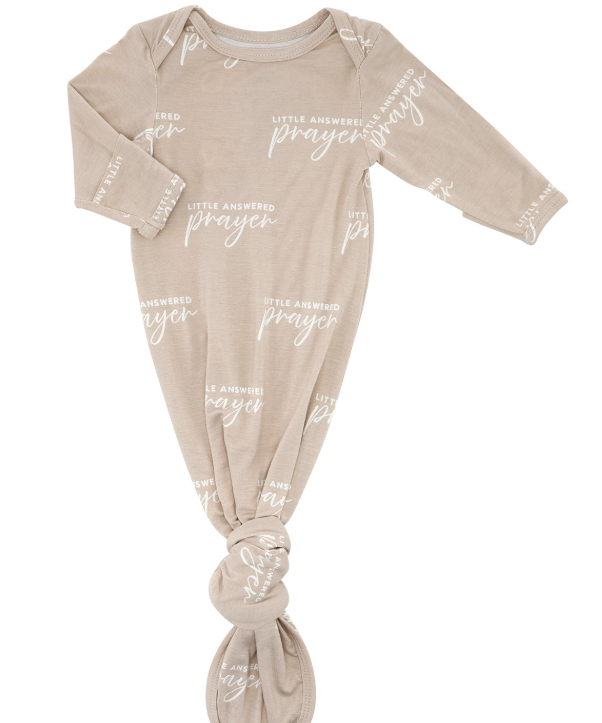 Knotted Gown-Answered Prayer 0-3 months