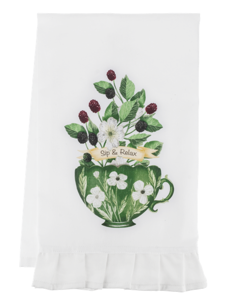 Teatime Floral Tea Towels