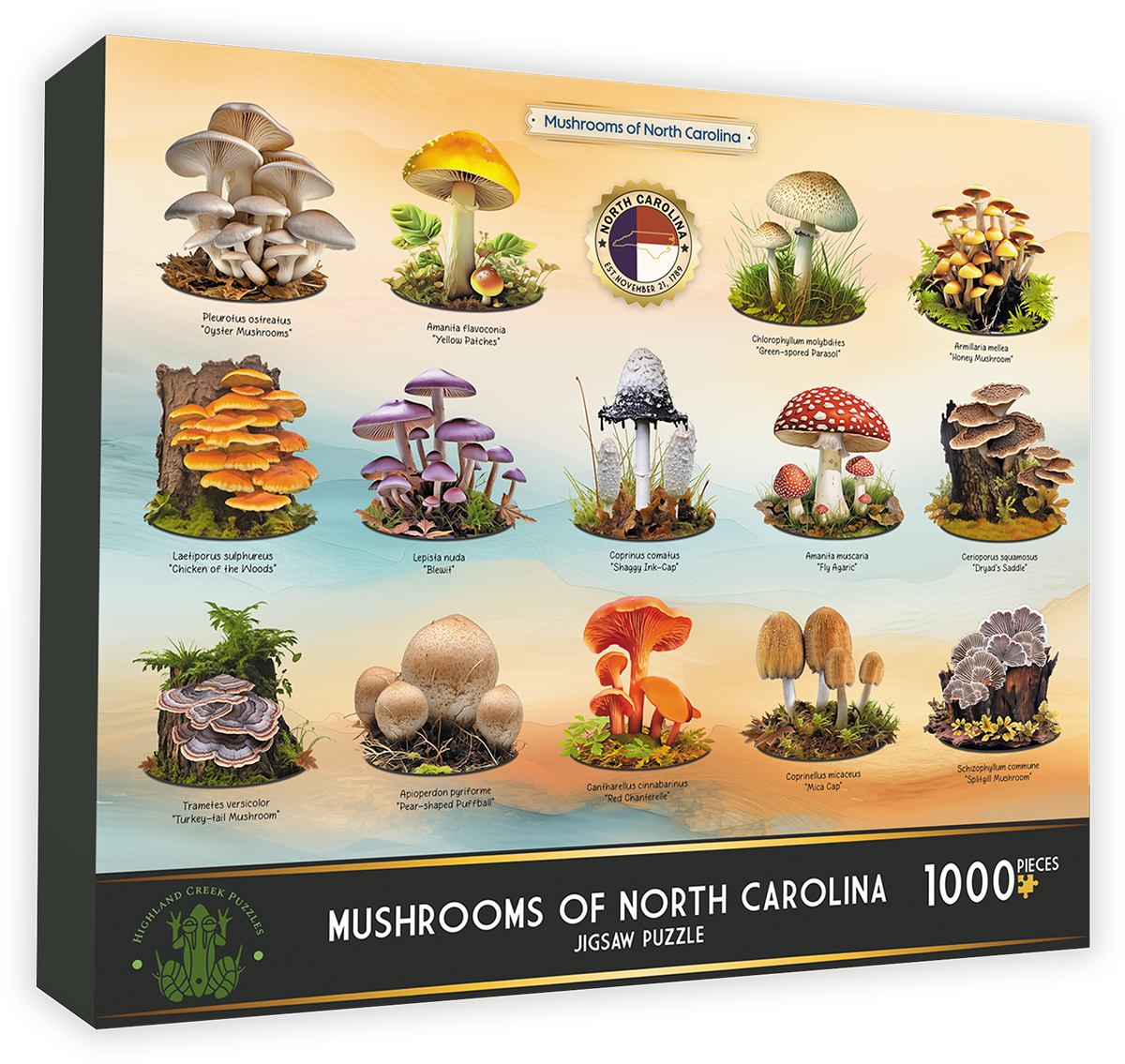 Mushrooms of North Carolina Jigsaw Puzzle