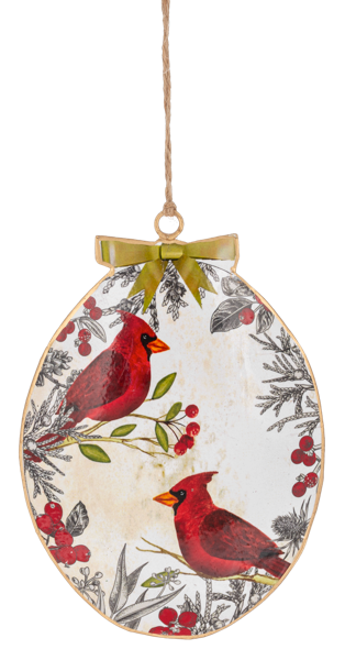Cardinal Disk Ornament