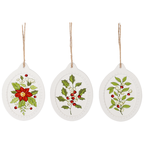 Botanical Disk Ornament