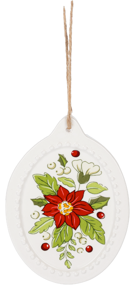 Botanical Disk Ornament