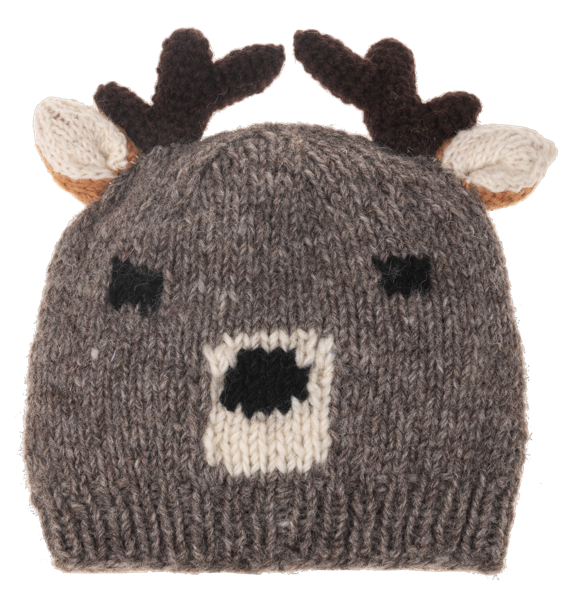 Knit Embroidered Woodland Animal Youth Winter Hats