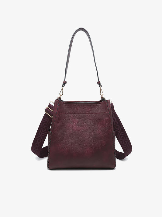 Jen & Co. Penny Bucket Bag with Guitar Strap