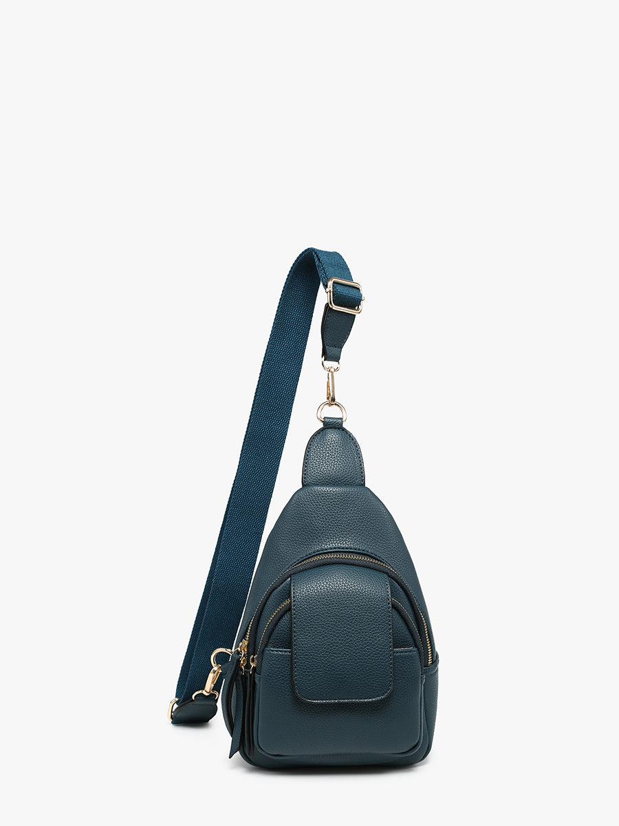 Sophia Sling Bag w/ Flapover Pocket