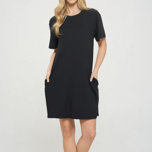 Lola Pocket Tee Shirt Dress