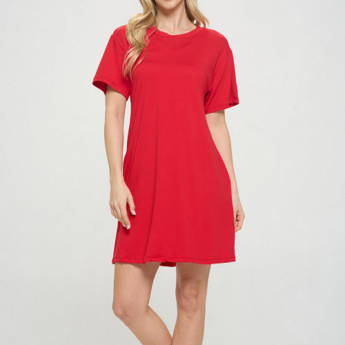 Lola Pocket Tee Shirt Dress