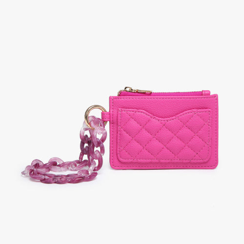 Rhodes Quilted Wallet w/ Chain Bangle