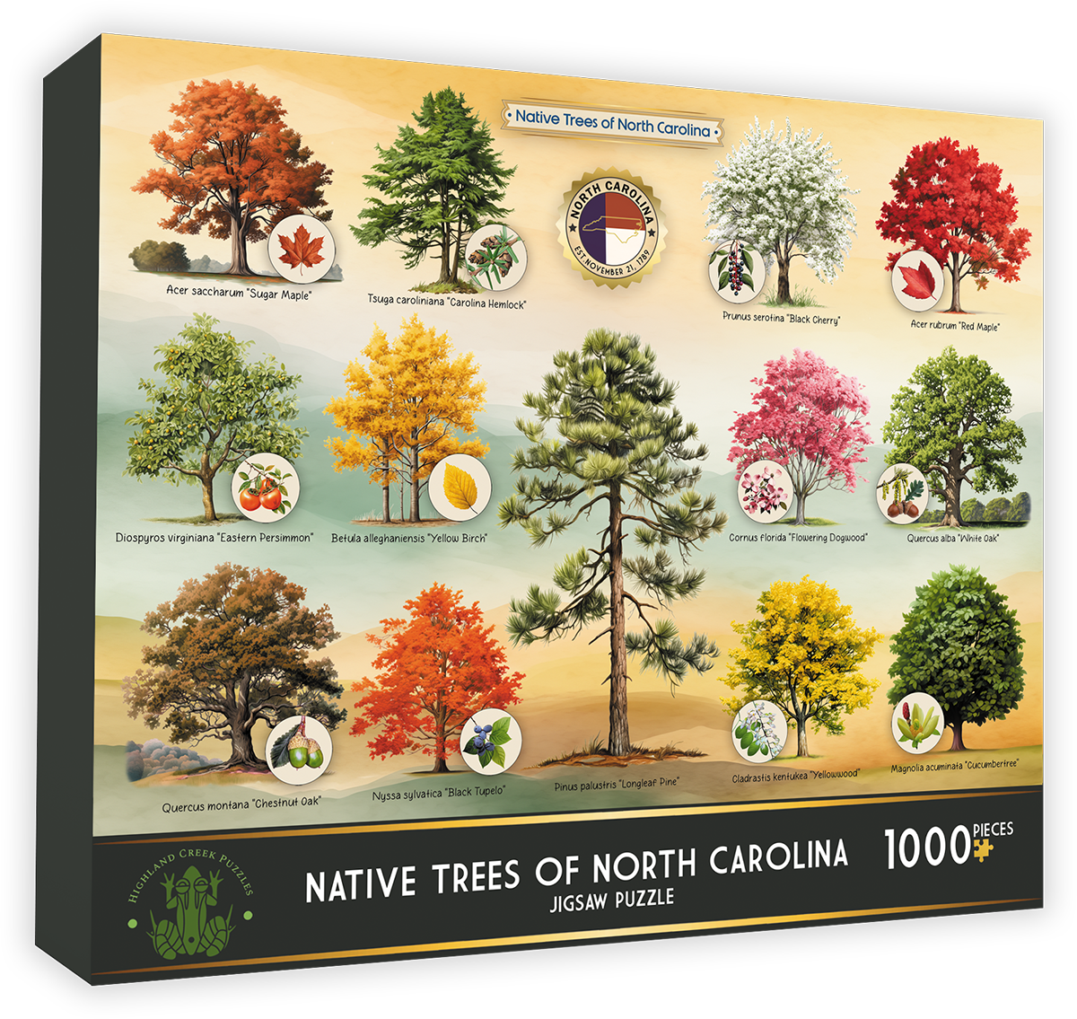 Native Trees of North Carolina Jigsaw Puzzle