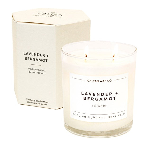 Lavender & Bergamot Candle by Calyan