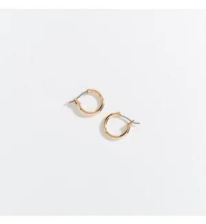 Gold Click Hoop Ear Sense Earrings