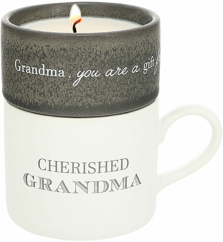 Grandma - Stacking Mug and Candle Set 100% Soy Wax Scent: Tranquility