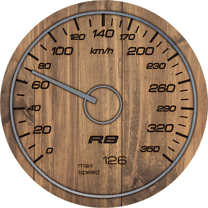Car Coaster Wood Speedometer