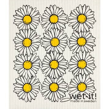 Daisies Wet-It Kitchen Cloth