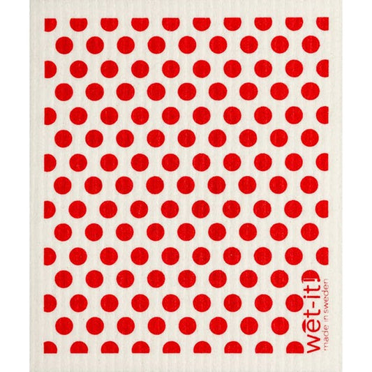 Dots and Dots Red Wet-It Kitchen Cloth