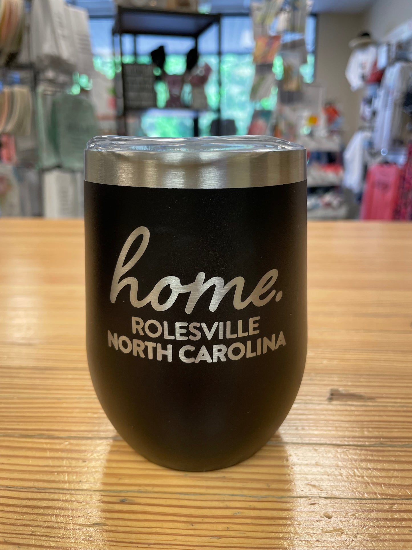 Home Rolesville North Carolina 12 oz Stemless Wine Tumbler