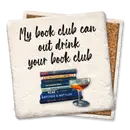 Tipsy Coaster "My Book Club..."