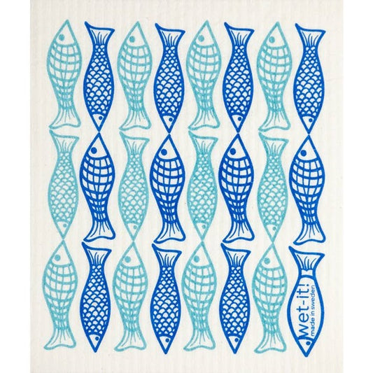 Catch of The Day Blue Wet-It Kitchen Cloth