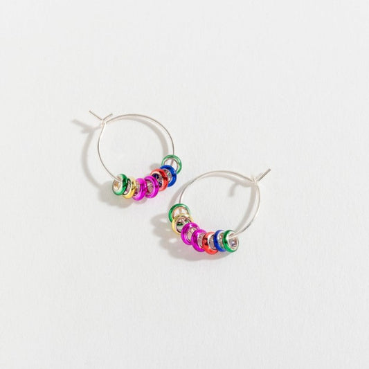 Rainbow Ring Hoop Ear Sense Earrings