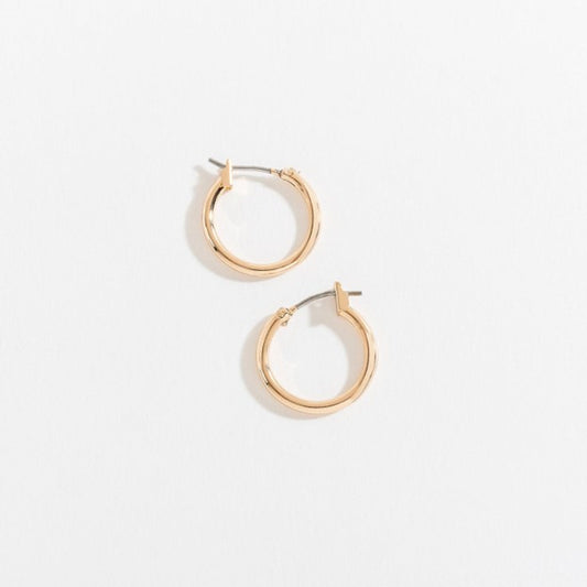 Large Gold Click Hoop Ear Sense Earrings